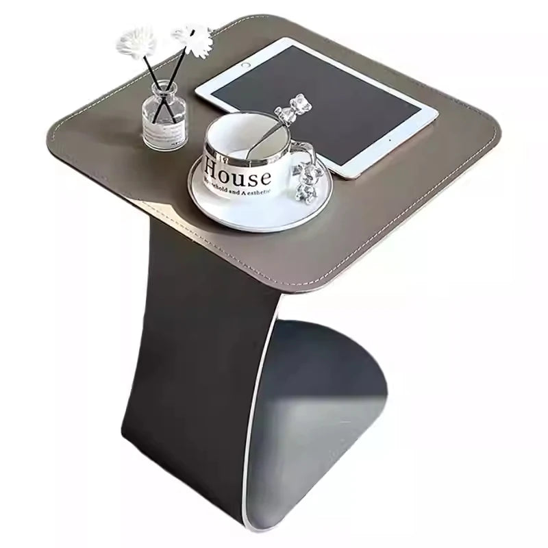 Stylish Synthetic Leather Tea Table - Modern Design for Living Room & Office Usage hakt-5146