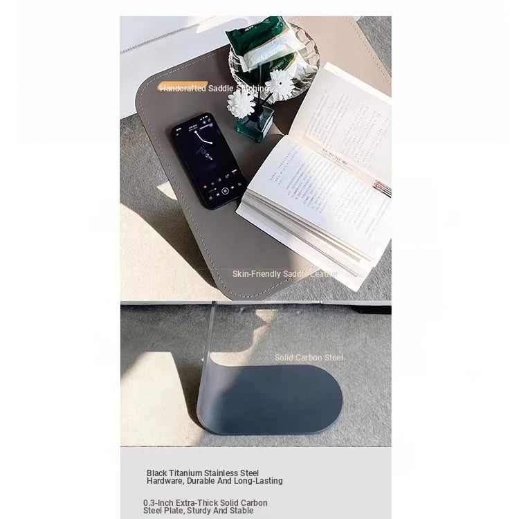 Stylish Synthetic Leather Tea Table - Modern Design for Living Room & Office Usage hakt-5146