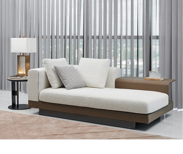 Stylish Synthetic Leather and Stainless Steel Tea Table – Modern Minimalist Round Side Table for Living Room Décor hakt-5147