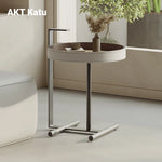 Stylish Synthetic Leather and Solid Wood Tea Table - Modern Accent for Your Living Room hakt-5149