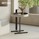 Stylish Synthetic Leather and Solid Wood Tea Table - Modern Accent for Your Living Room hakt-5149