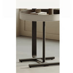 Stylish Synthetic Leather and Solid Wood Tea Table - Modern Accent for Your Living Room hakt-5149