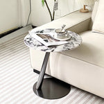 Stylish Stainless Steel & Tempered Glass Tea Table - Modern Accent for Living Room & Home Décor hakt-5150
