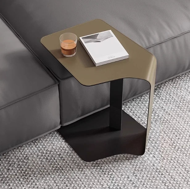 Stylish Synthetic Leather Tea Table - Modern Design for Living Room & Office Decor hakt-5151