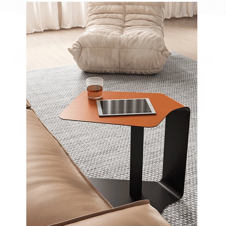 Stylish Synthetic Leather Tea Table - Modern Design for Living Room & Office Decor hakt-5151