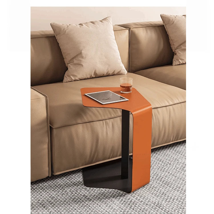 Stylish Synthetic Leather Tea Table - Modern Design for Living Room & Office Decor hakt-5151