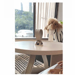 Stylish Synthetic Leather Tea Table with Convenient Storage - Modern Home Décor Essential hakt-5156