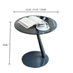 Stylish Tempered Glass and Stainless Steel Tea Table for Modern Living Rooms hakt-5158