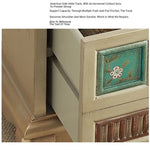 Elegant Oak Stool with Tufted Cushion – Stylish Storage Solution for Any Room halmh-5295