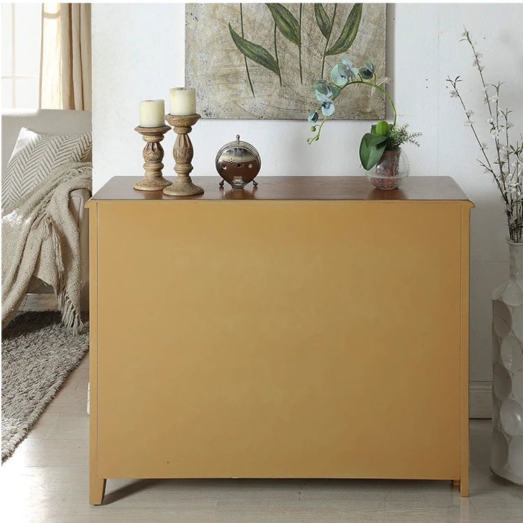 Elegant Oak Shoe Cabinet with Unique Decorative Drawers – Stylish Storage Solution for Your Entryway halmh-5296