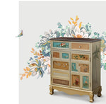 Stylish Oak Shoe Cabinet with Vintage-Inspired Design and Ample Storage Space halmh-5298