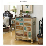 Stylish Oak Shoe Cabinet with Vintage-Inspired Design and Ample Storage Space halmh-5298