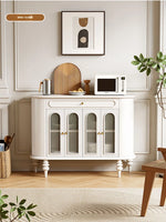 Elegant Solid Wood Sideboard with Glass Doors – Modern Storage Solution for Home Décor halmh-5304