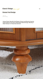 Elegant Solid Wood Entryway Cabinet with Glass Doors – Perfect Storage Solution for Home Decor halmh-5306