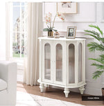 Elegant Solid Wood Entryway Cabinet with Glass Doors – Perfect Storage Solution for Home Decor halmh-5306