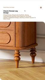 Stylish Solid Wood Entryway Cabinet with Glass Doors and Elegant Design – Perfect Storage Solution for Your Home halmh-5307