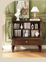 Elegant Solid Wood Sideboard with Multi-layer Glass Design - Perfect for Stylish Storage Solutions halmh-5313