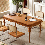 Elegant Solid Wood Dining Table with Multi-Layer Board - Perfect for Modern Home Decor halmh-5318