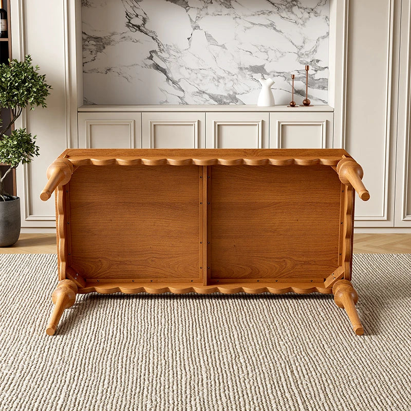 Elegant Solid Wood Dining Table with Multi-Layer Board - Perfect for Modern Home Decor halmh-5318