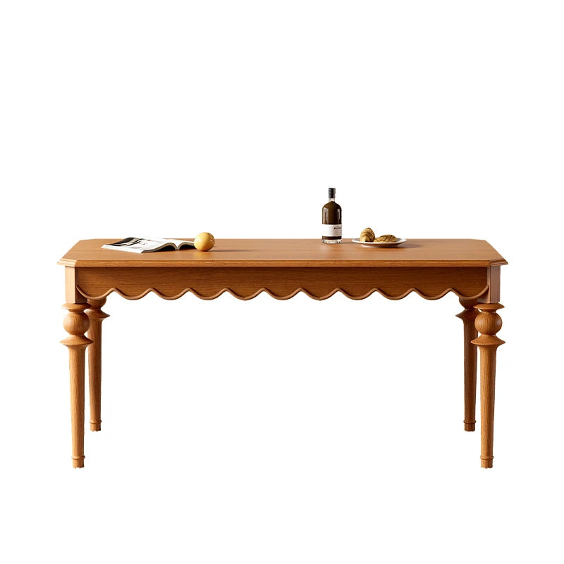 Elegant Solid Wood Dining Table with Multi-Layer Board - Perfect for Modern Home Decor halmh-5318