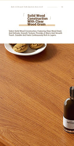 Elegant Solid Wood Dining Table with Multi-Layer Board - Perfect for Modern Home Decor halmh-5318