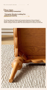 Elegant Solid Wood Dining Table with Multi-Layer Board - Perfect for Modern Home Decor halmh-5318