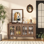 Elegant Solid Wood Sideboard with Multi-Layer Board and Glass Doors – Perfect Storage Solution for Stylish Homes halmh-5323