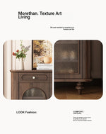 Elegant Black Walnut Shoe Cabinet with Glass Doors - Stylish Multi-Layer Storage Solution for Your Entryway halmh-5324