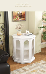 Stylish Black Walnut Wood Side Table with Glass Inserts - Modern Multi-Layer Design for Living Room & Bedroom halmh-5325