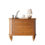 Elegant Solid Wood Nightstand with Multi-Layer Board Design – Stylish Storage Solution for Any Bedroom halmh-5326