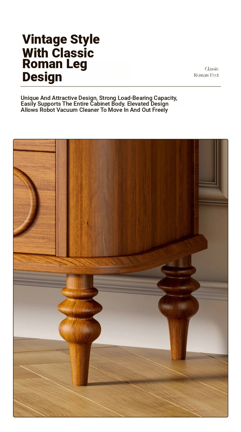 Elegant Solid Wood Nightstand with Multi-Layer Board Design – Stylish Storage Solution for Any Bedroom halmh-5326