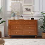 Elegant Solid Wood Cabinet with 6 Drawers – Stylish Storage Solution for Your Home halmh-5327
