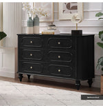 Elegant Solid Wood Cabinet with 6 Drawers – Stylish Storage Solution for Your Home halmh-5327