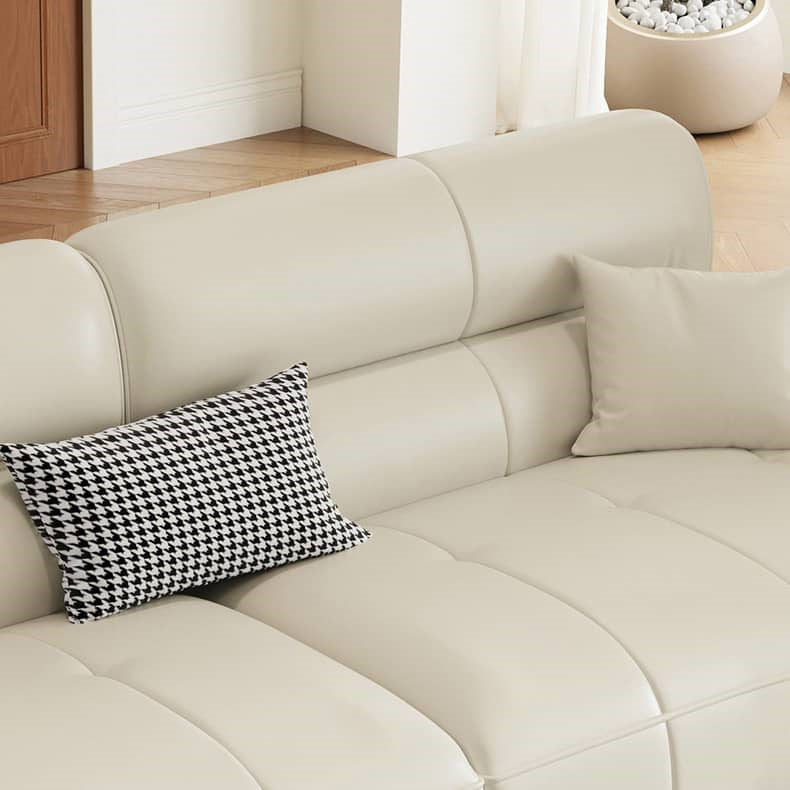 Versatile Sofa in Light Brown, Black, Green with Pine & Oak Wood, Down, Latex, and Faux Leather Elements hatx-1019