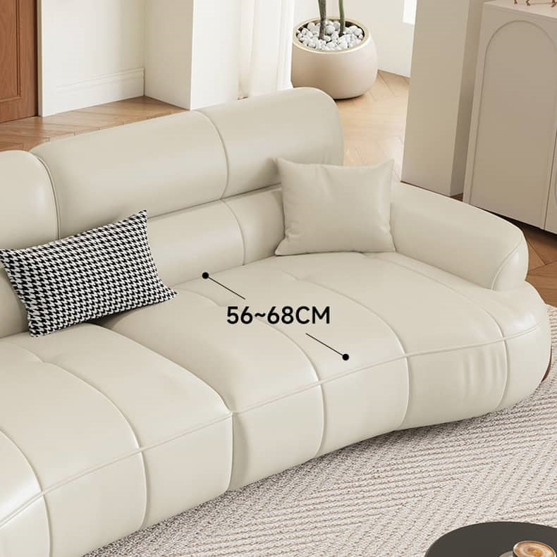 Versatile Sofa in Light Brown, Black, Green with Pine & Oak Wood, Down, Latex, and Faux Leather Elements hatx-1019