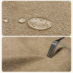 Stylish Beige Sofa with Dark Yellow and Khaki Green Accents on Pine Wood Frame – Ultimate Comfort with Down Cushions hatx-1022