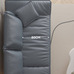 Luxurious Gray Pine Wood Sofa with Latex Down Cushions and Leathaire Finish hatx-1024