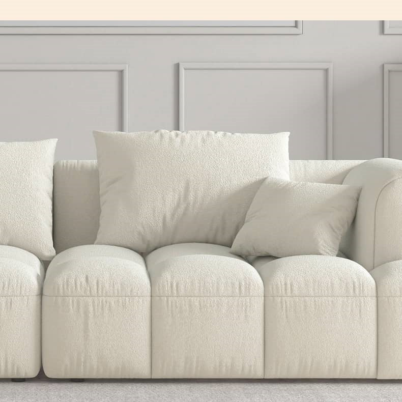 Luxurious Beige Sofa with Pine Wood Frame and Latex Down Cushions hatx-1025