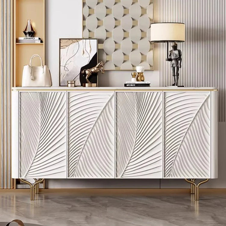 Modern Ceramic Sintered Stone Cabinet with Elegant Textured Design hbs-4420