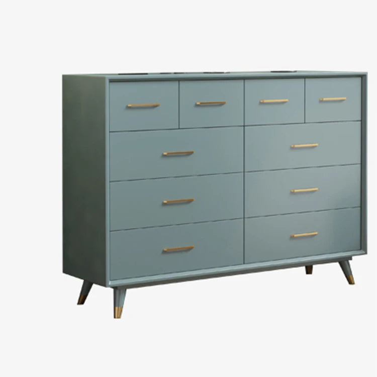 Modern Solid Wood Cabinet with Gold Accents - Stylish Storage Solution hbs-4428