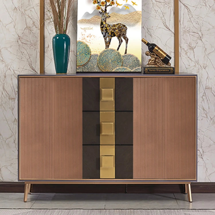 Modern Solid Wood Cabinet with Artistic Flair – Perfect for Elegant Living Spaces hbs-4433