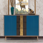 Modern Solid Wood Cabinet with Artistic Flair – Perfect for Elegant Living Spaces hbs-4433