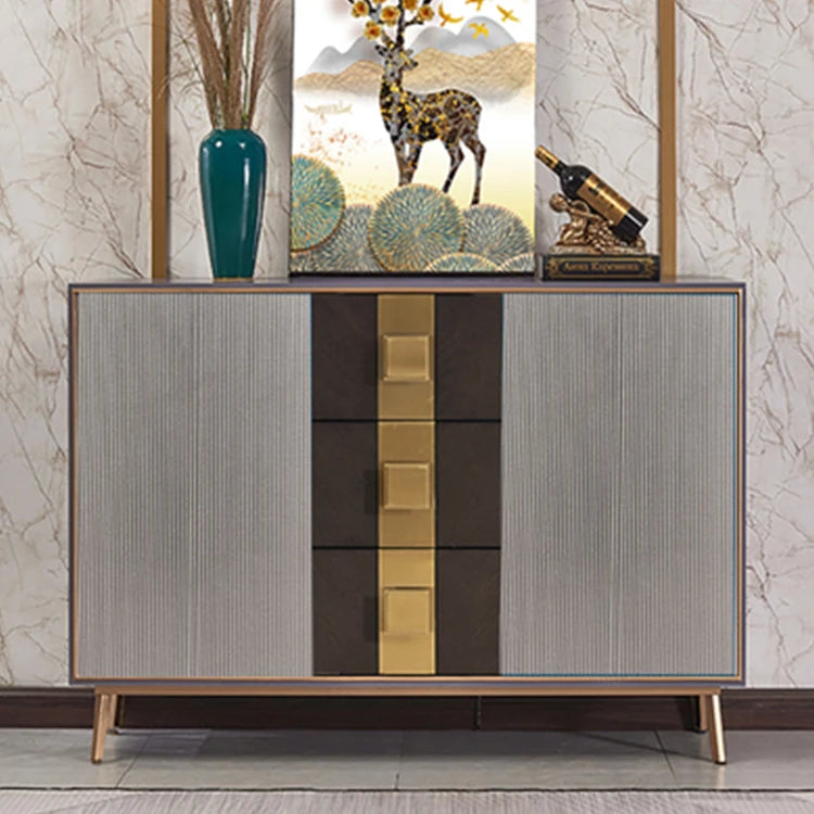 Modern Solid Wood Cabinet with Artistic Flair – Perfect for Elegant Living Spaces hbs-4433