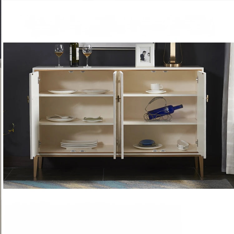 Sleek Modern Cabinet with Chic Shell Finish for Elegant Interiors hbs-4436