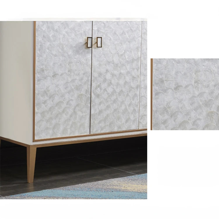 Sleek Modern Cabinet with Chic Shell Finish for Elegant Interiors hbs-4436