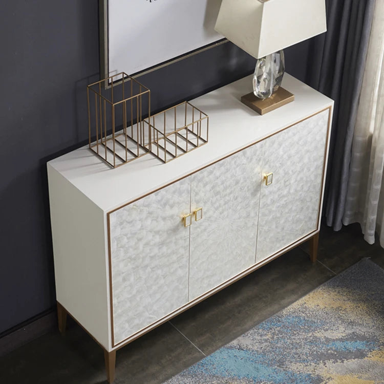 Sleek Modern Cabinet with Chic Shell Finish for Elegant Interiors hbs-4436