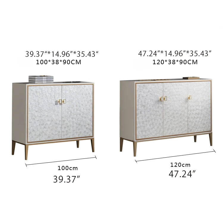 Sleek Modern Cabinet with Chic Shell Finish for Elegant Interiors hbs-4436