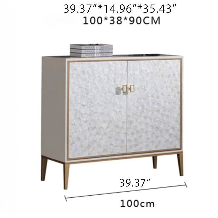 Sleek Modern Cabinet with Chic Shell Finish for Elegant Interiors hbs-4436