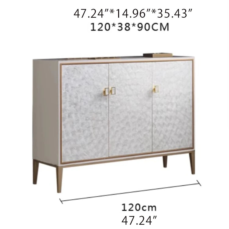 Sleek Modern Cabinet with Chic Shell Finish for Elegant Interiors hbs-4436