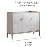 Sleek Modern Cabinet with Chic Shell Finish for Elegant Interiors hbs-4436